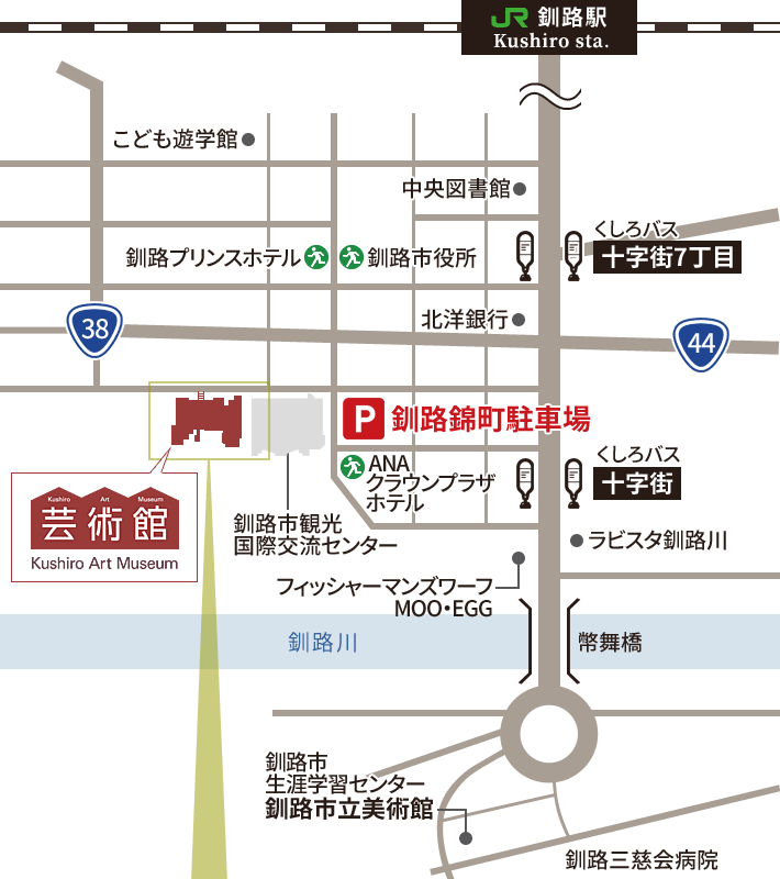 釧路芸術館 所在地図