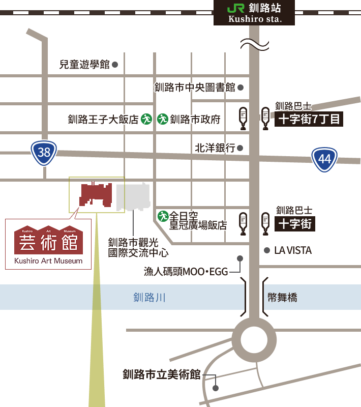 釧路芸術館 所在地図